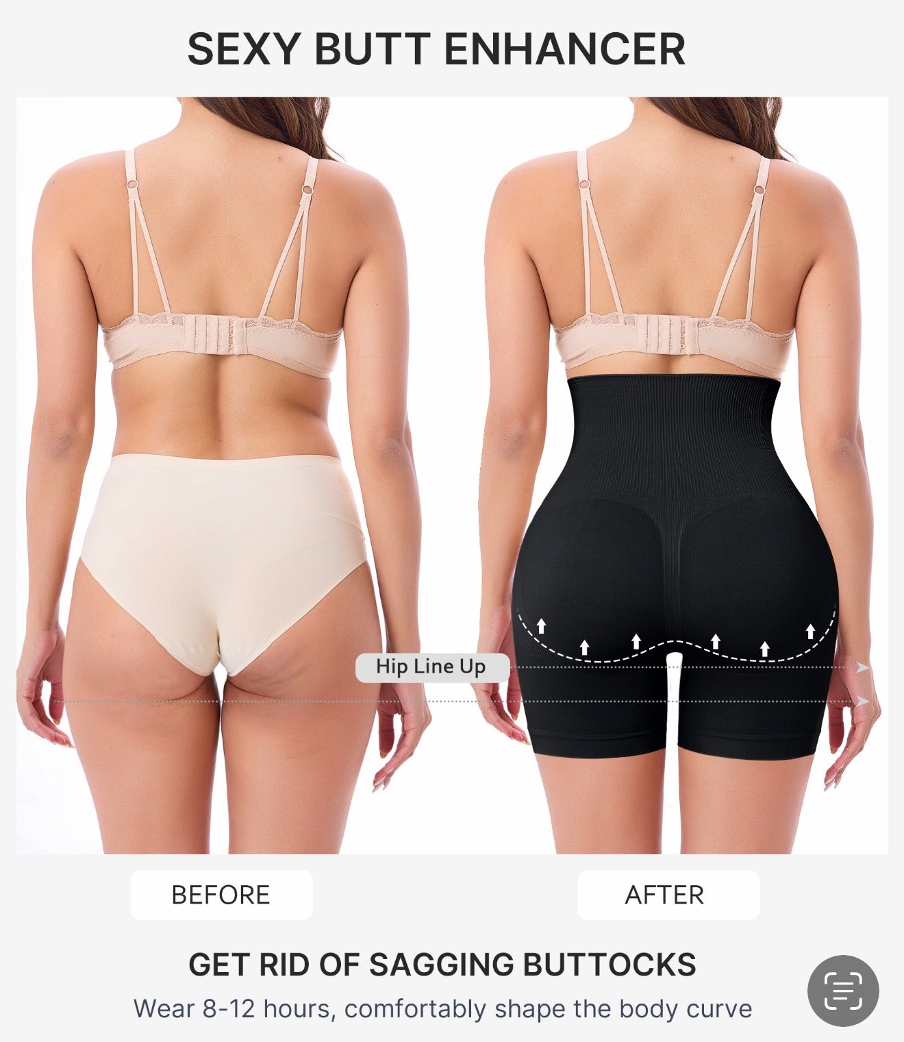 High Waist Seamless Shapewear Shorts Tummy Control Butt Lift Body Shaper