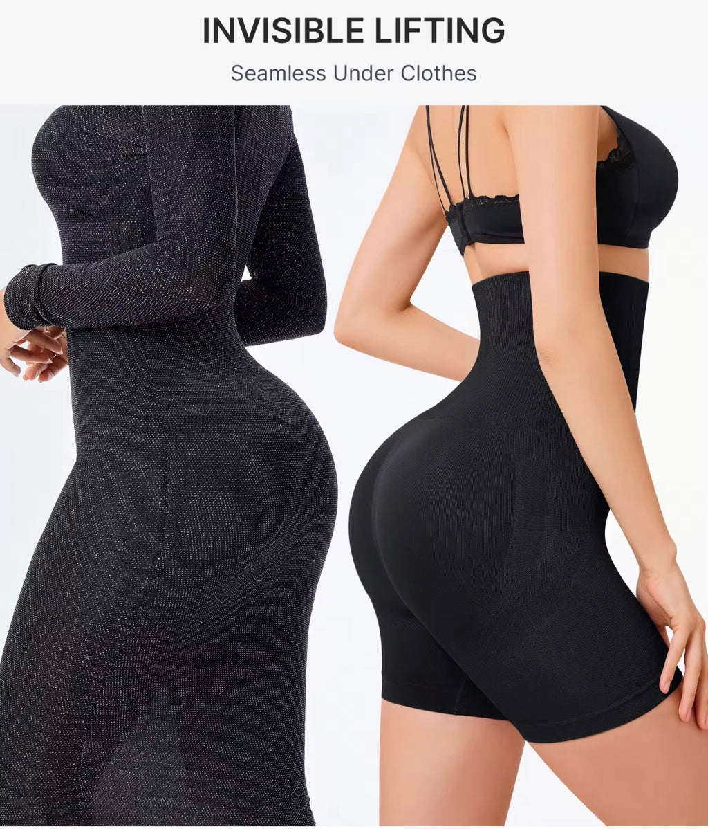 High Waist Seamless Shapewear Shorts Tummy Control Butt Lift Body Shaper